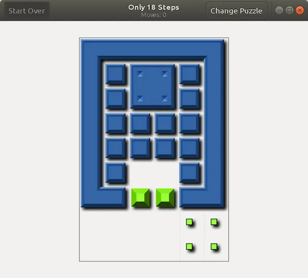 Como instalar o jogo GNOME Klotski no Linux via Snap