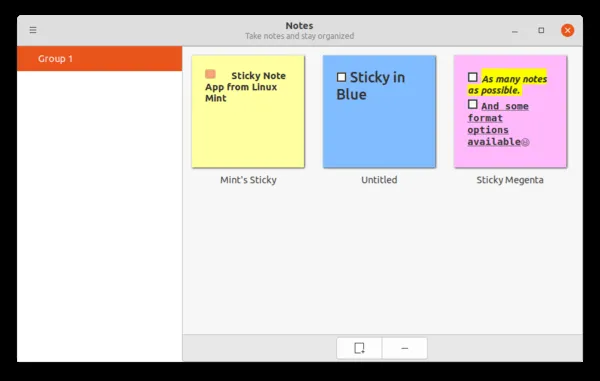 Como instalar o Sticky Note do Linux Mint no Ubuntu e derivados