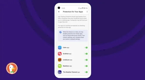 DuckDuckGo para Android recebeu proteção contra rastreamento de apps
