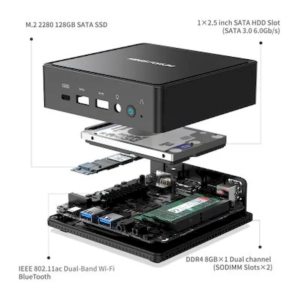 MINISFORUM JB95, um PC compacto com Intel Celeron N5095