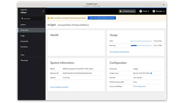 Como instalar o cliente Cockpit no Linux via Flatpak