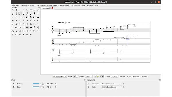 Como instalar o editor de tablaturas Power Tab Editor no Linux via Flatpak