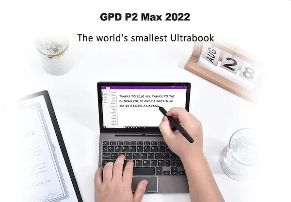 GPD P2 Max 2022, um Mini laptop com Celeron N6000 (em breve)