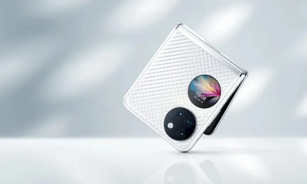 Huawei P50 Pocket, um telefone flip com uma tela externa incomum