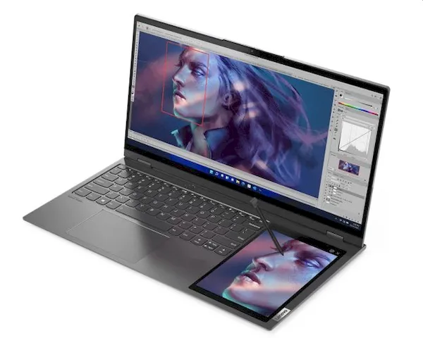 Lenovo ThinkBook Plus, um laptop com um tablet gráfico integrado