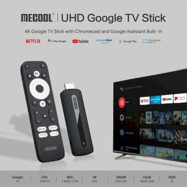 Stick Google TV MECOOL KD3 4K será lançado em janeiro