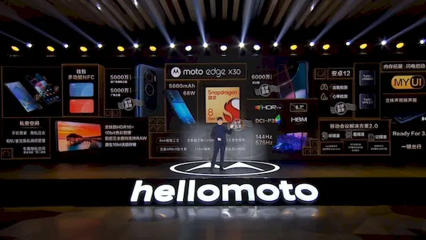 Moto Edge X30 lançado com Snapdragon 8 Gen 1 e uma tela de 144 Hz