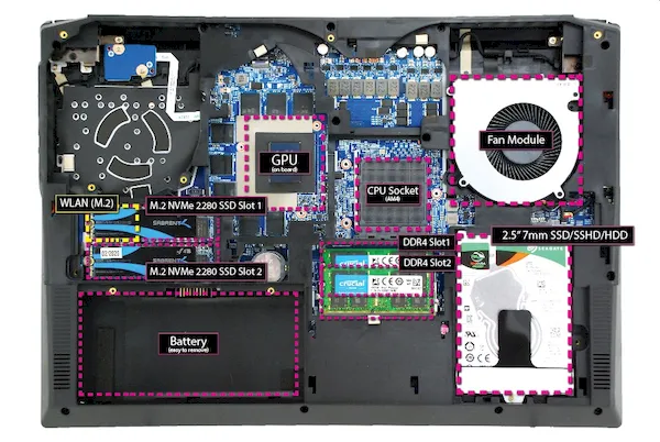 Nightsky ARX315, um laptop com peças de desktop e Ryzen 9 5950X Nightsky ARX315, um laptop com peças de desktop e Ryzen 9 5950X