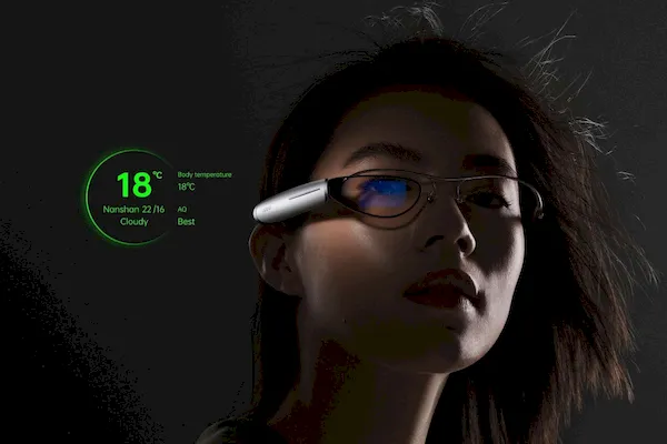 Oppo Air Glass, um óculos que pode projetar texto e imagens em seu campo de visão