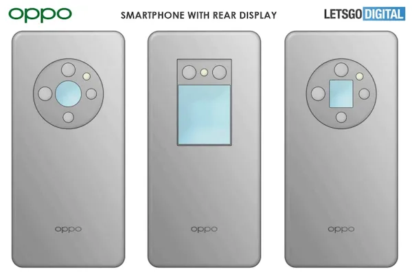 Oppo certificou três designs para smartphones com telas traseiras