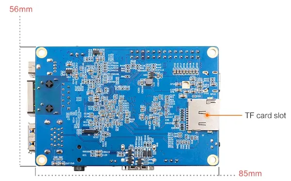 Orange Pi 3 LTS, um PC single-board com Allwinner H6, 2 GB de RAM e 8 GB de armazenamento