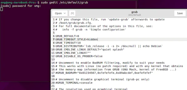 OS Prober vem desabilitado no Ubuntu 22.04
