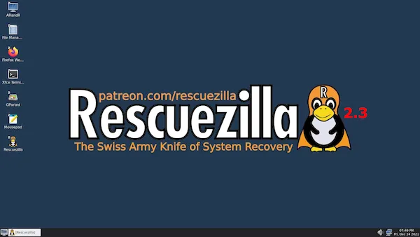 Rescuezilla 2.3 lançado com base no Ubuntu 21.10 e kernel 5.13