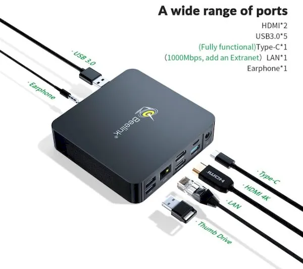 Beelink Expand F, uma dock USB-C que pode até hospedar um SSD e HDD