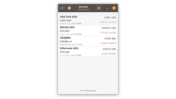 Como instalar o rastreador financeiro merkato no Linux via Flatpak