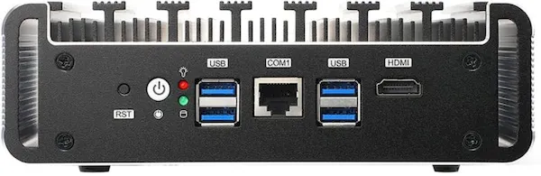 Mini PC fanless com Intel Tiger Lake tem 6 portas Ethernet, e que suporta pfSense