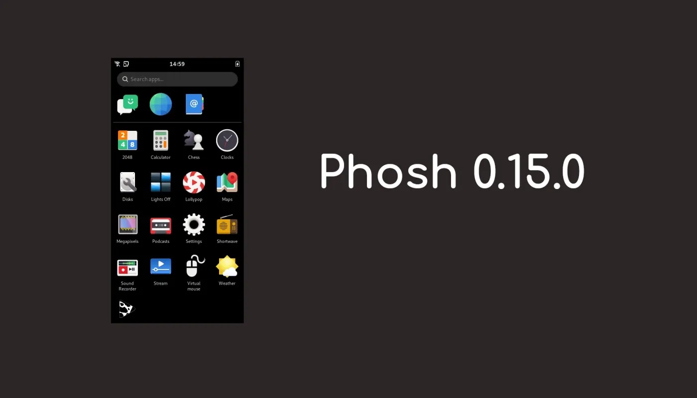 Phosh 0.15.0 lançado com suporte VPN completo, e mais