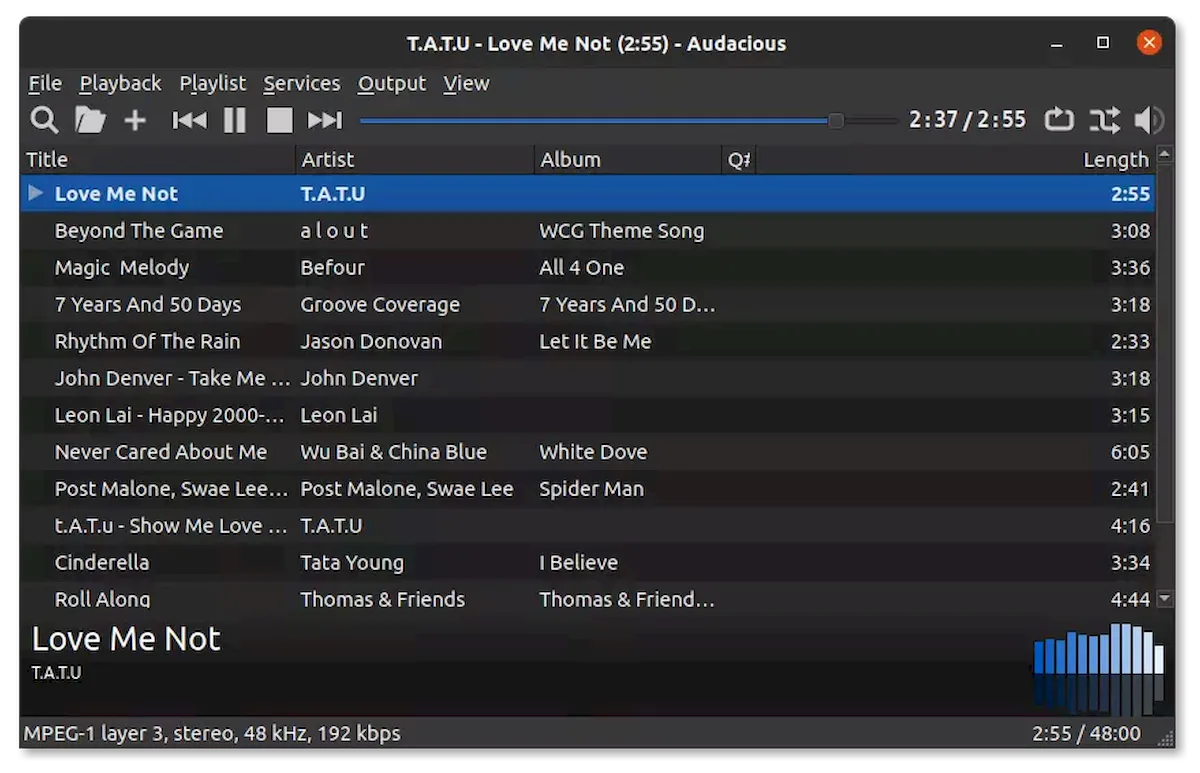 Audacious 4.2 Beta lançado com modo escuro e novos ícones para UI Qt Audacious 4.2 Beta lançado com modo escuro e novos ícones para UI Qt