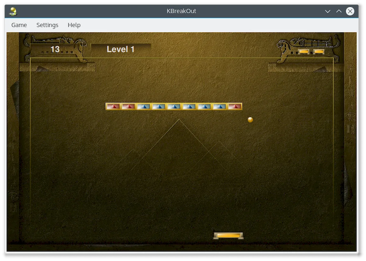 Como instalar o divertido jogo KBreakOut no Linux via Flatpak