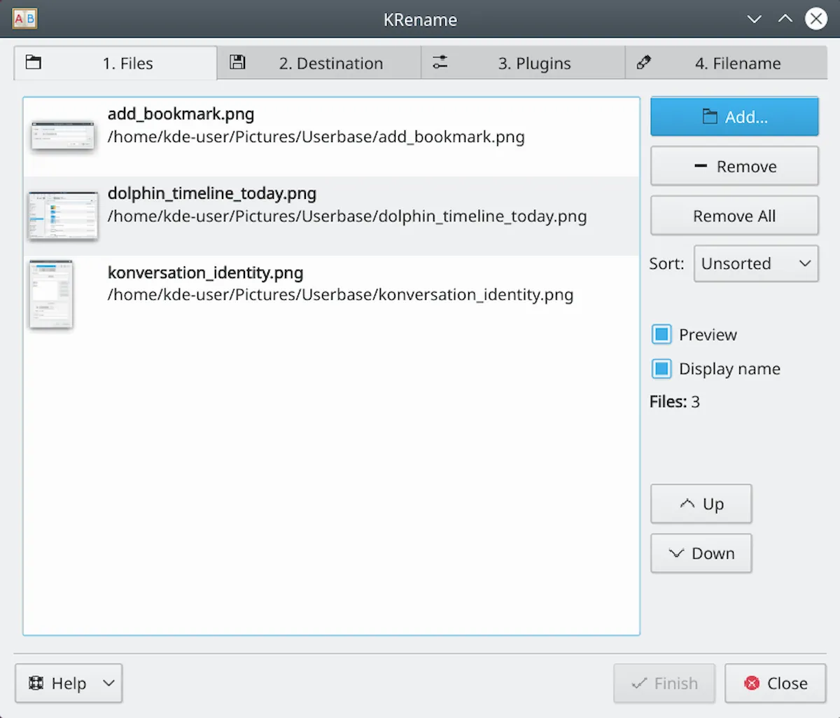 Como instalar o renomeador de arquivos Krename no Linux via Flatpak