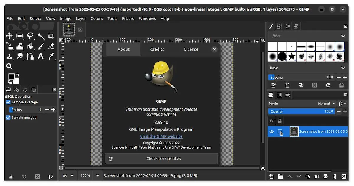 GIMP 2.99.10 lançado com suporte a Wayland aprimorado, e mais