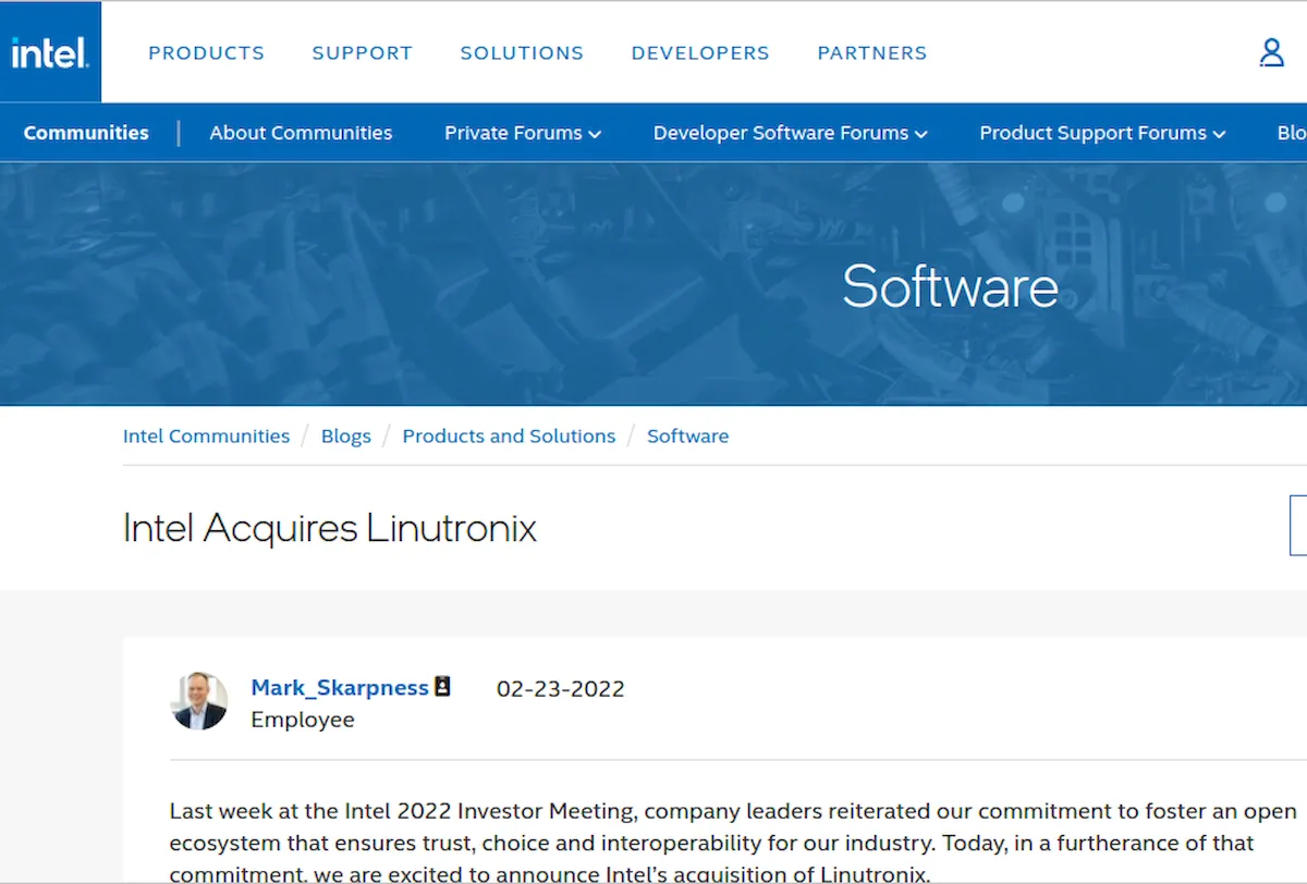Intel comprou a Linutronix, uma empresa alemã de consultoria Linux