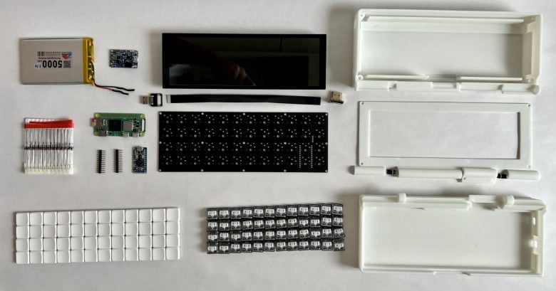 Penkesu Computer, um mini laptop DIY que usa um Rasberry Pi Zero 2 W
