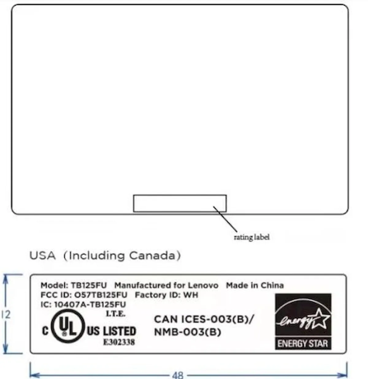 Tablet Lenovo Tab M10 Plus de 10.6 polegadas apareceu na FCC Tablet Lenovo Tab M10 Plus de 10.6 polegadas apareceu na FCC