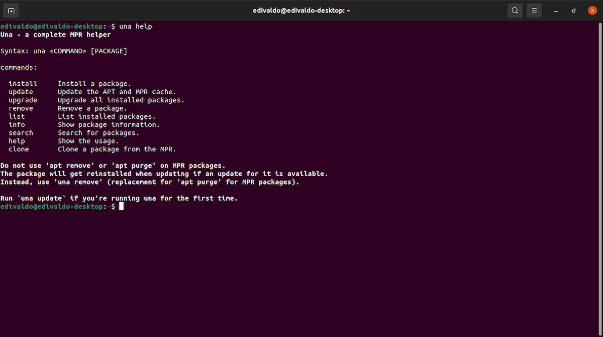 Una, um MPR Helper completo para distros baseadas no Debian e Ubuntu