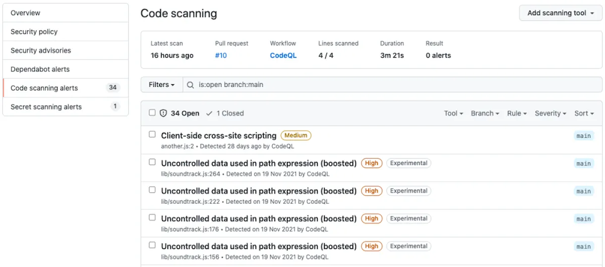 Varredura de código do GitHub agora encontra mais vulnerabilidades de segurança