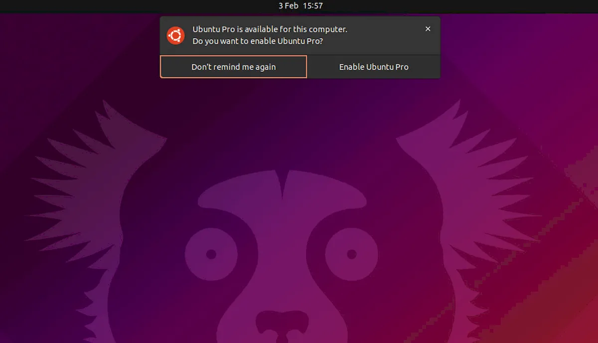 Configurações do Ubuntu Pro foram removidas do Ubuntu 22.04