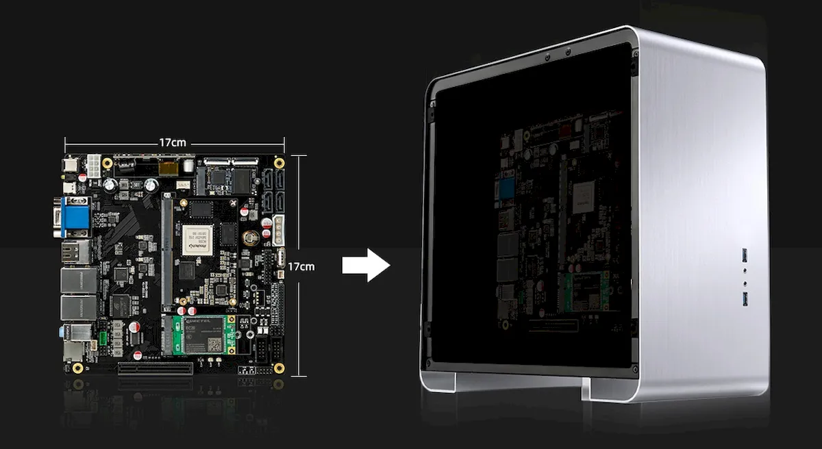 Firefly ITX-3588J, uma placa mini ITX com um módulo Rockchip RK3588