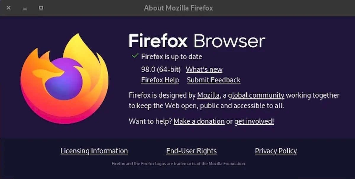 Firefox 98 já está disponível para download
