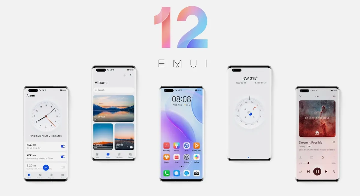 Huawei lançou a atualização EMUI 12 para os smartphones P30
