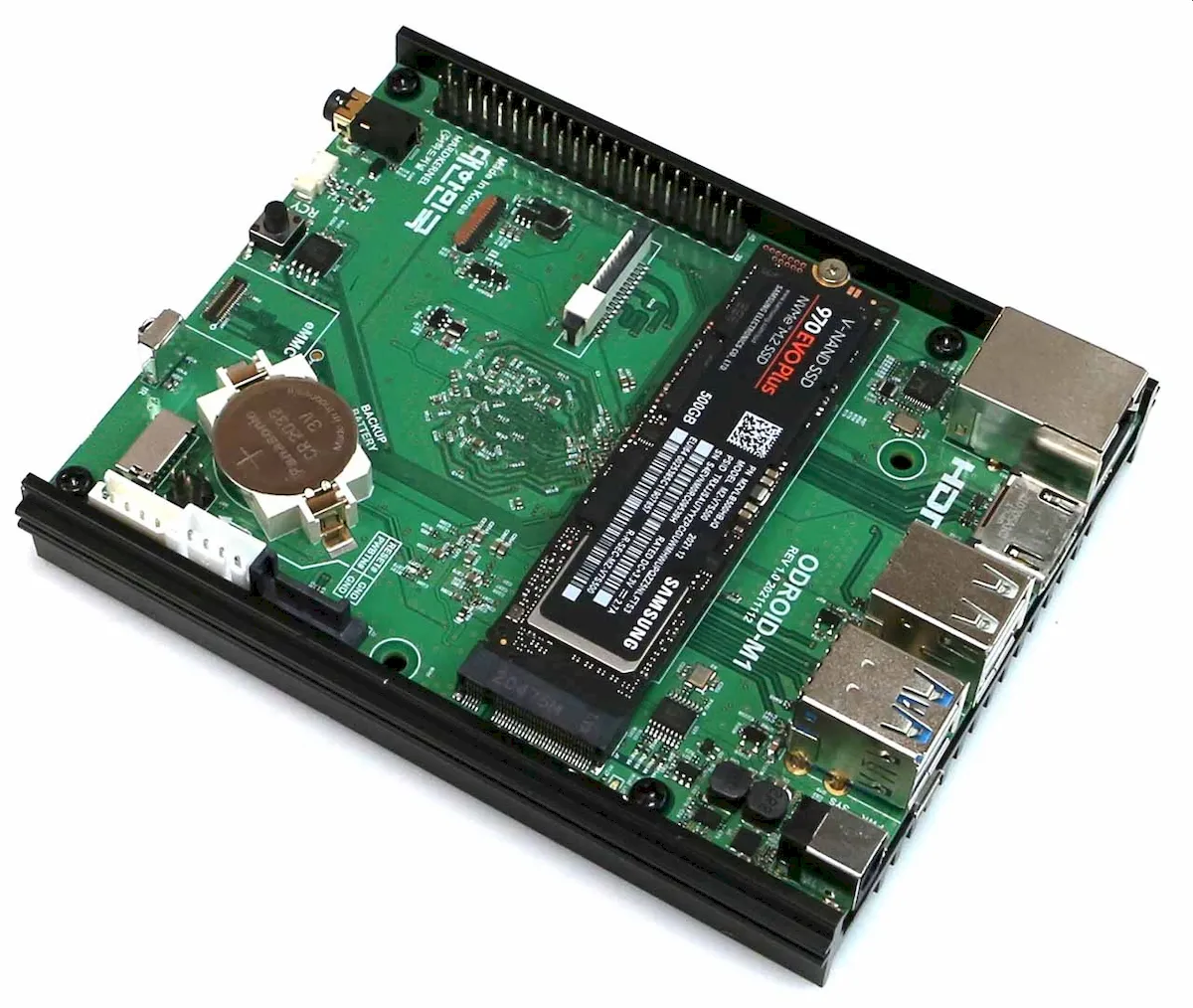 ODROID-M1, um computador de placa única com um chip RK3568B2