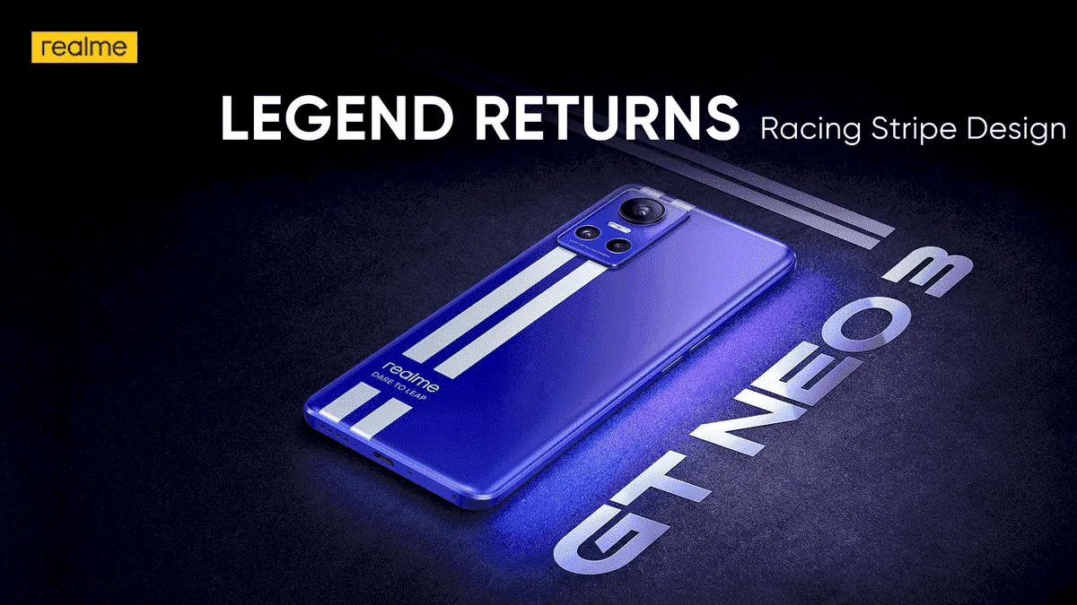 Realme GT Neo3 será lançado em 22 de março Realme GT Neo3 será lançado em 22 de março