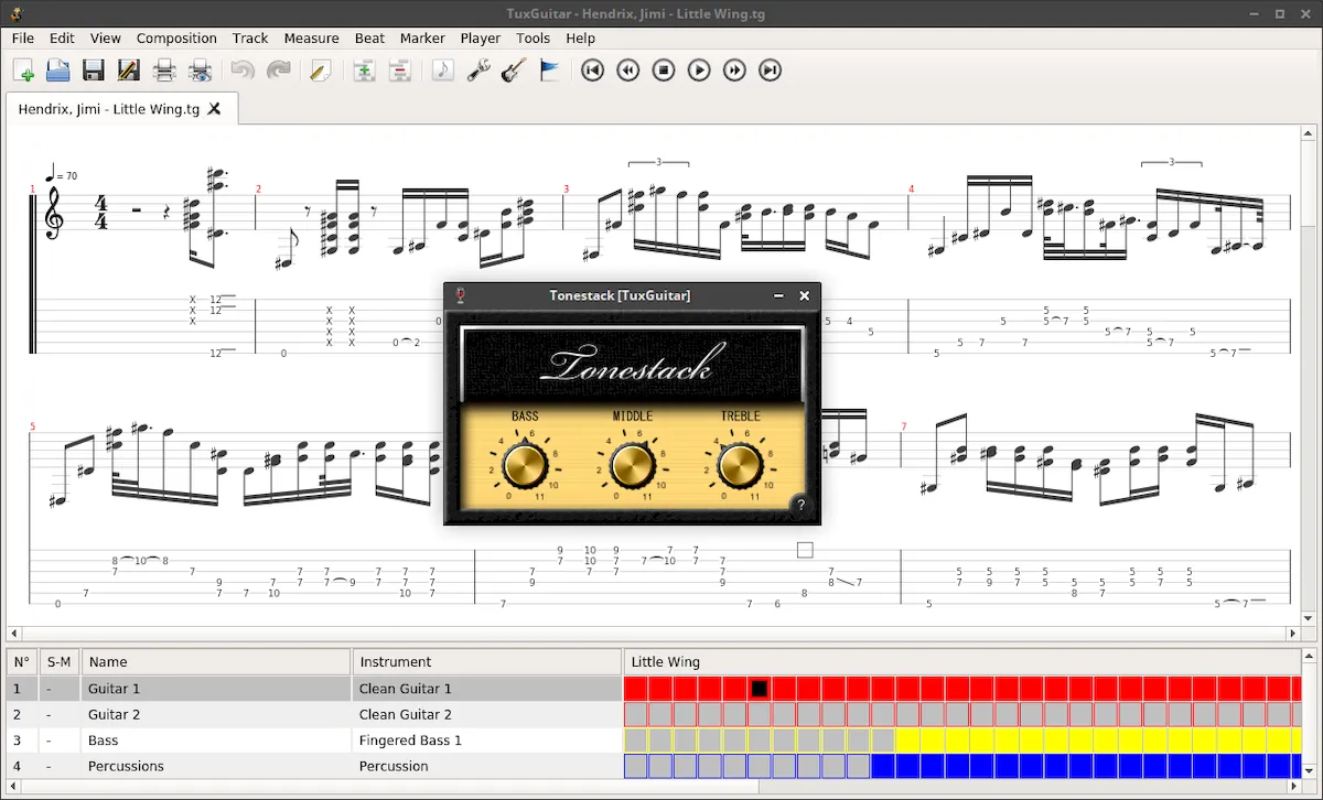 TuxGuitar 1.5.5 lançado com algumas correção de bugs