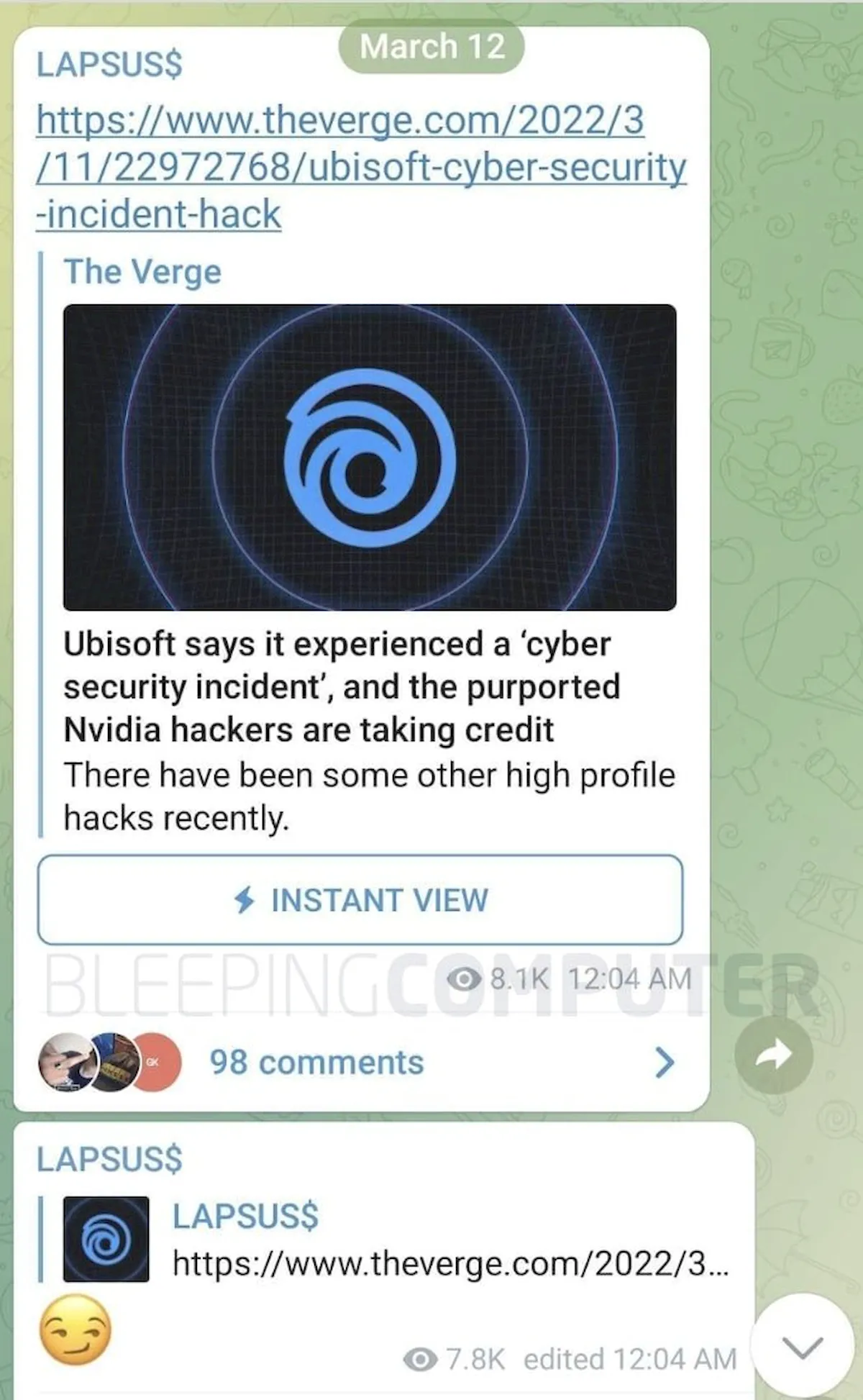 Ubisoft confirmou que foi vitima de um incidente de segurança cibernética
