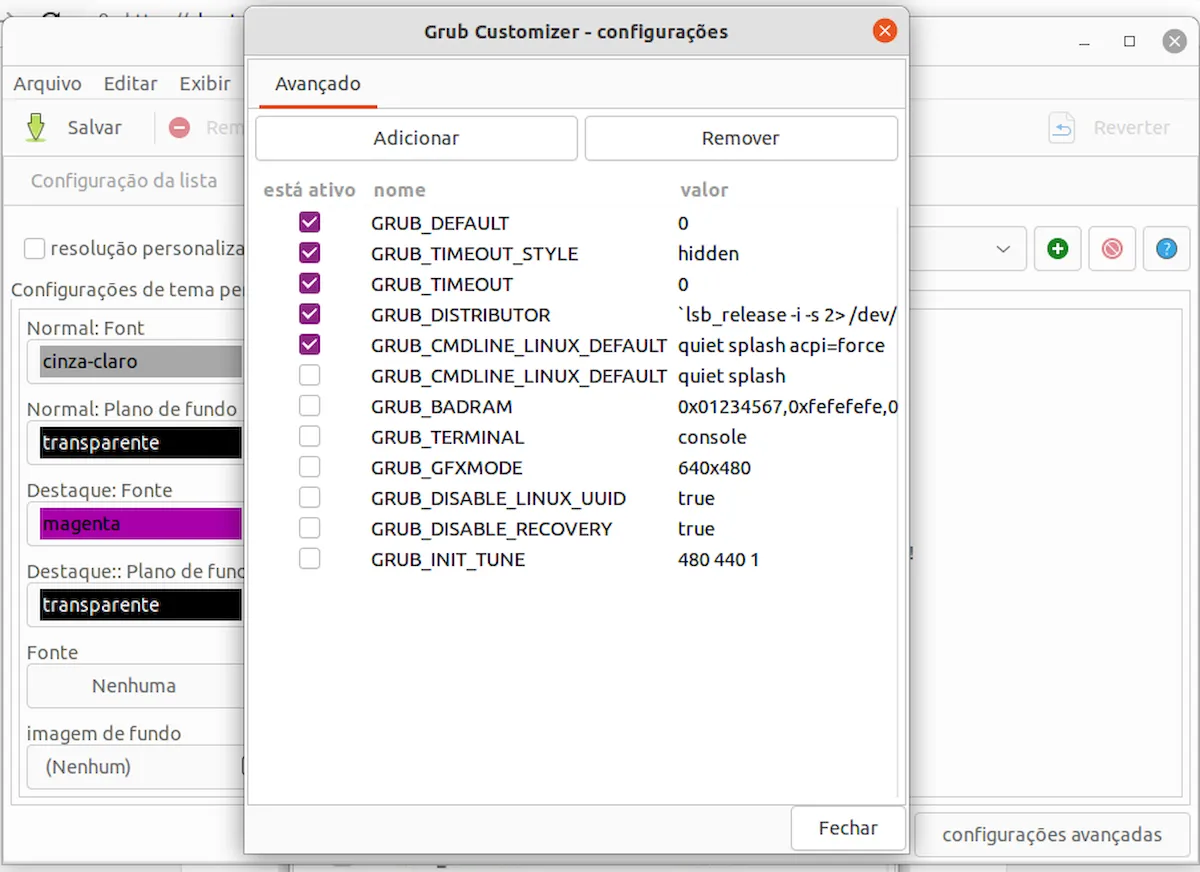 Como configurar o menu de inicialização no Ubuntu 22.04 usando o Grub Customizer