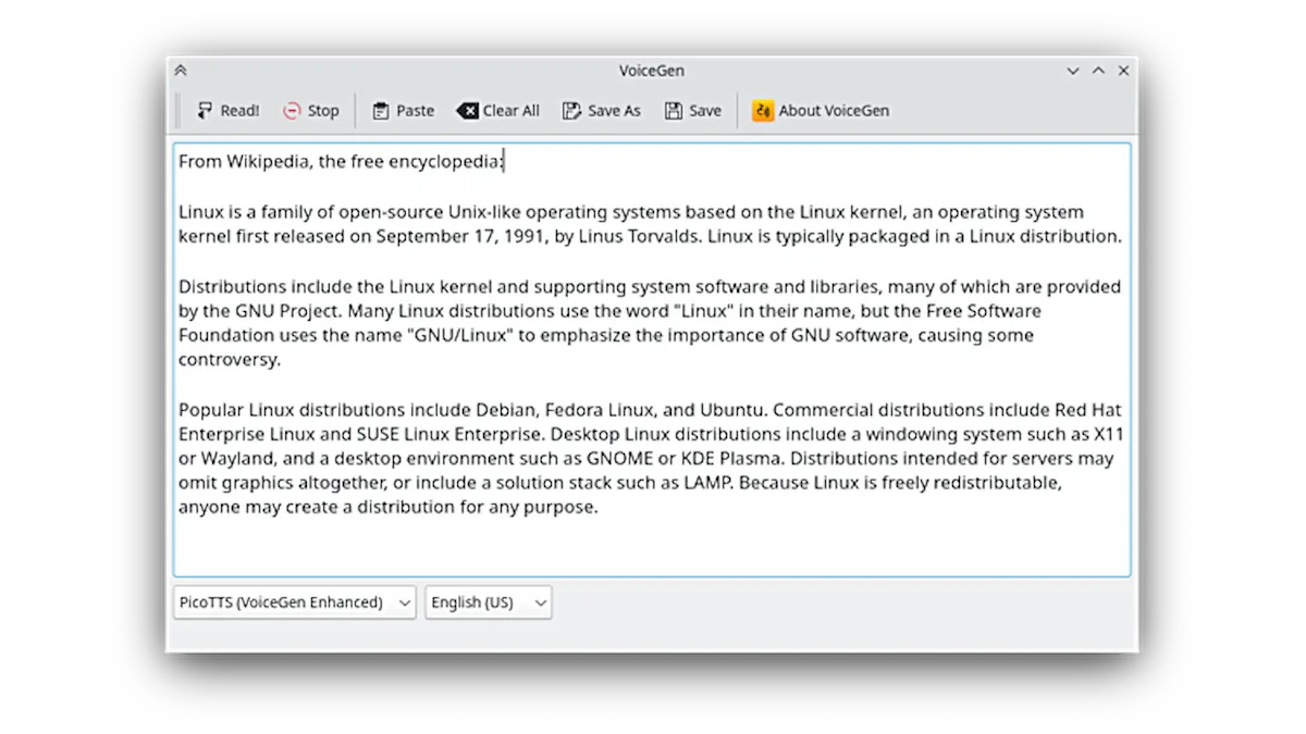 Como instalar o conversor de texto para voz VoiceGen no Linux via Flatpak
