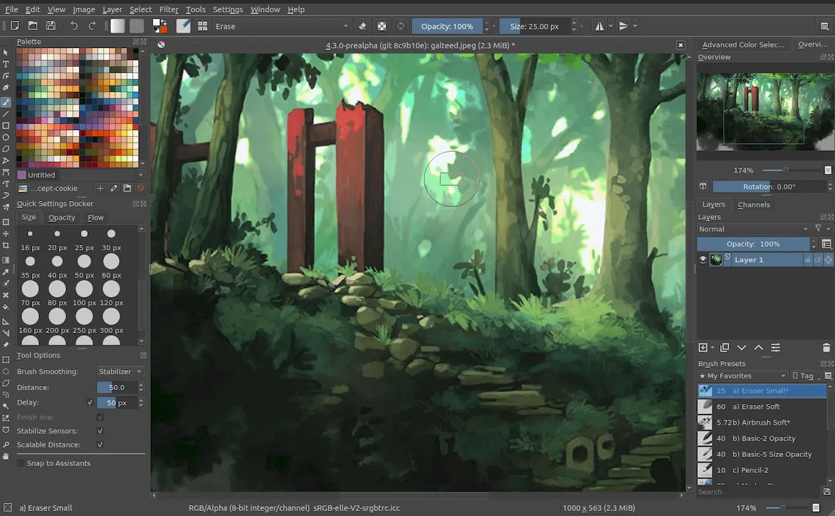 Krita 5.0.5 lançado com muitas correções Krita 5.0.5 lançado com muitas correções
