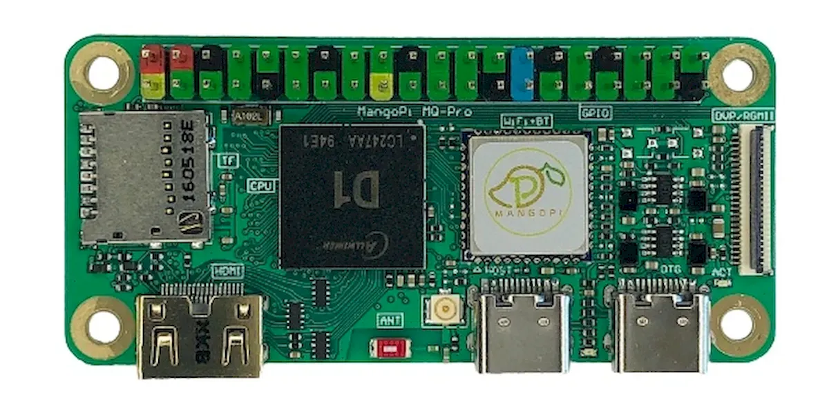 MangoPi MQ Pro, um computador Raspberry Pi Zero com um chip RISC-V