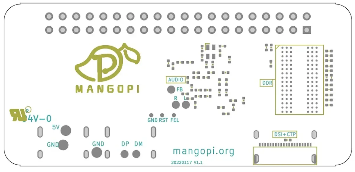 MangoPi MQ Pro, um computador Raspberry Pi Zero com um chip RISC-V