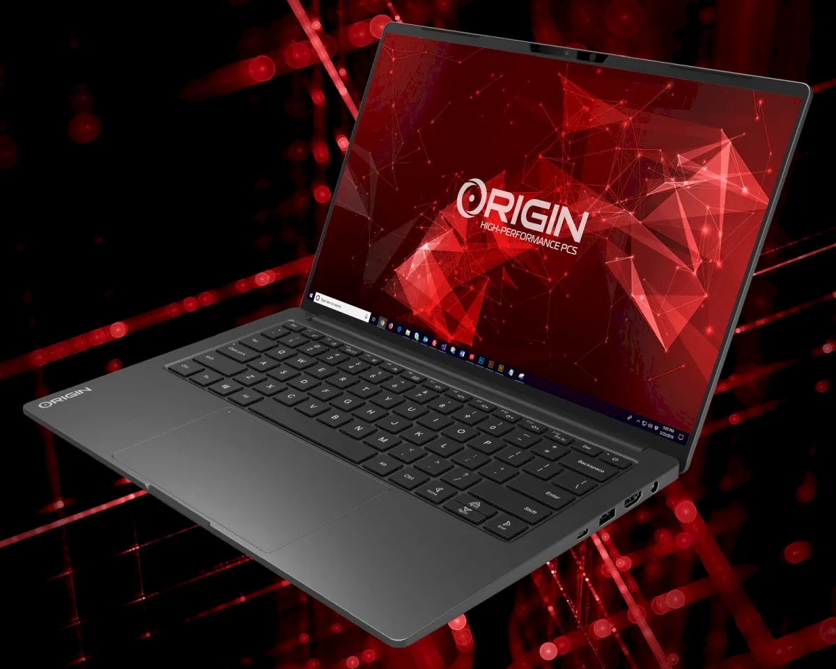 Origin EVO14-S, um laptop gamer com gráficos da série NVIDIA RTX 30