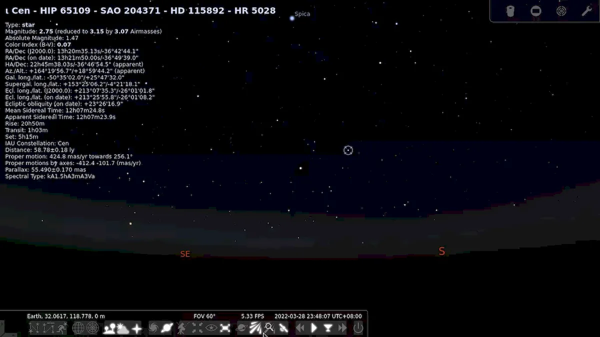 Stellarium 0.22.0 lançado com calotas polares sazonais em Marte
