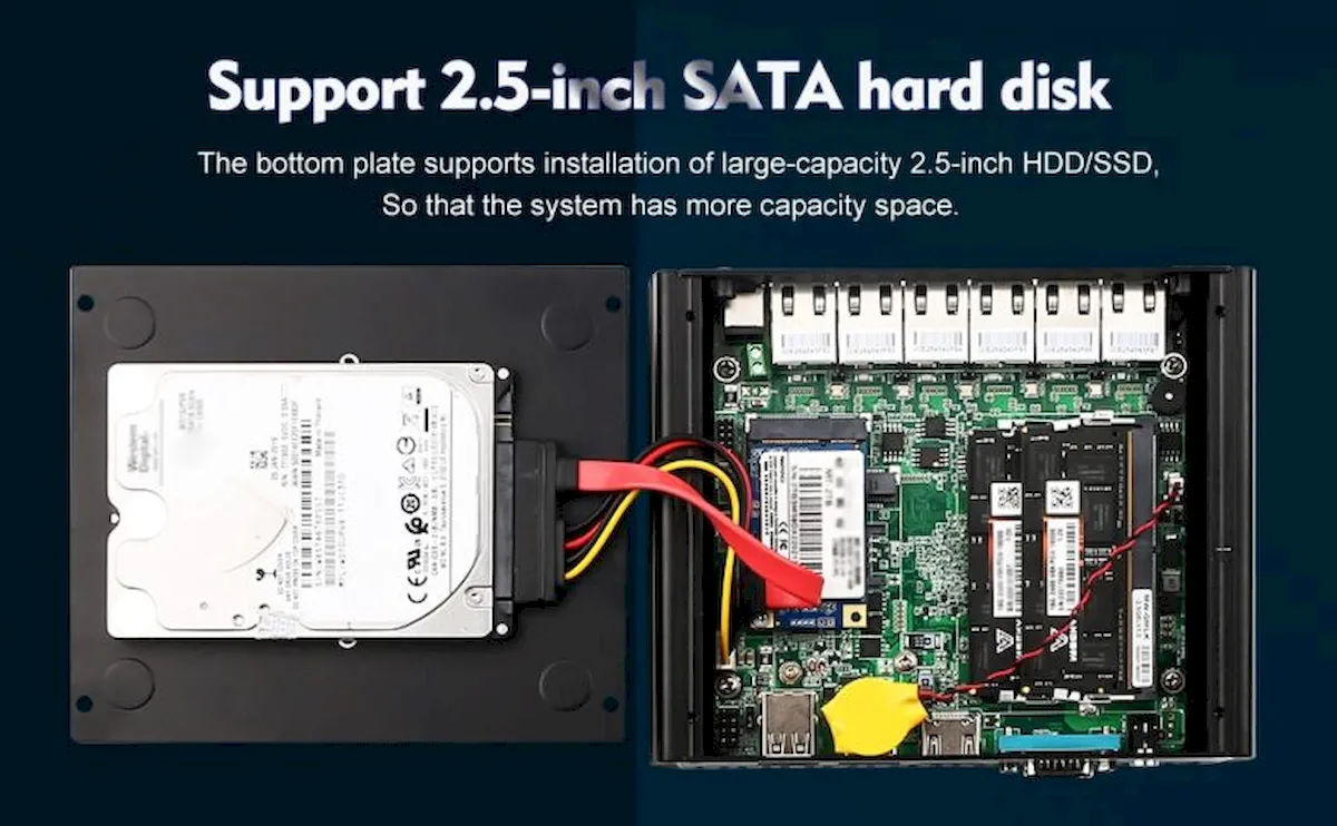 Firewall Micro Appliance, um mini PC fanless com 6 portas Ethernet de 2.5 Gbps