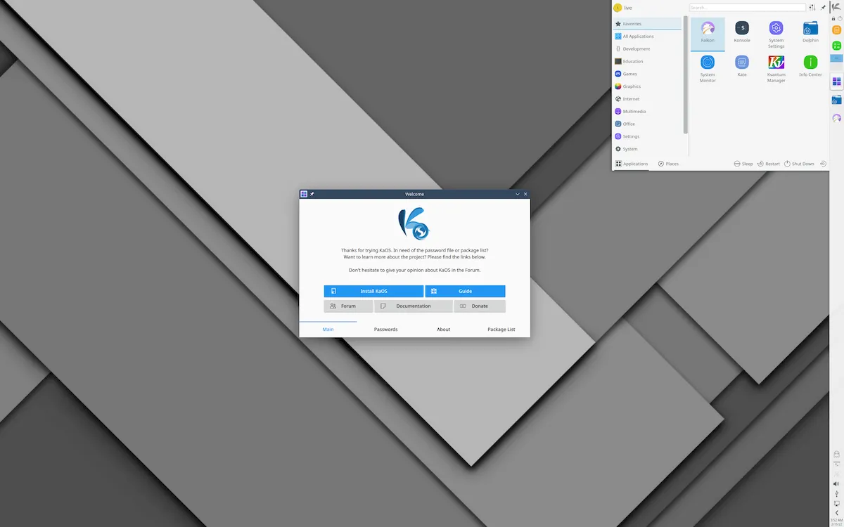 KaOS 2022.04 lançado com o kernel 5.17 e os mais recentes itens do KDE