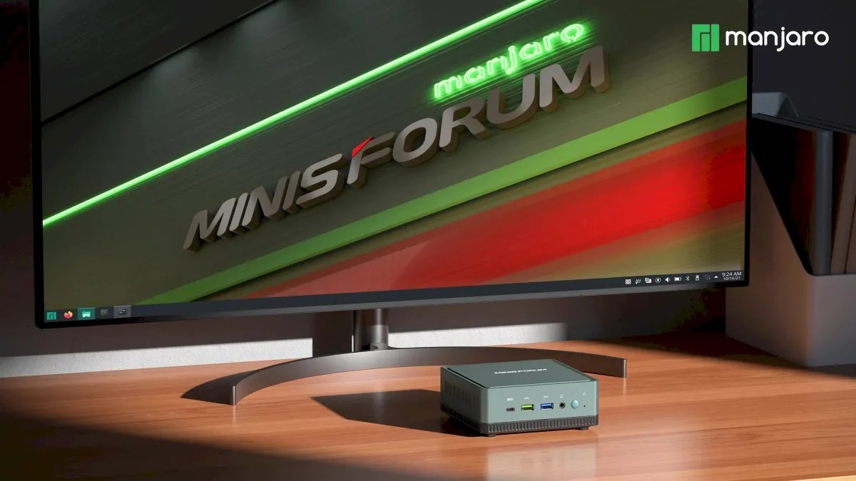 MINISFORUM DeskMini UM350, um Mini PC com Manjaro Linux