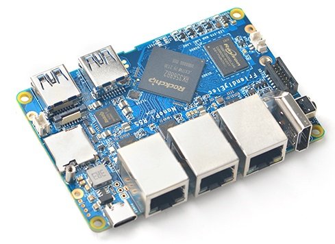 NanoPi R5S, uma placa de roteador com RK3568 e 3 portas Ethernet