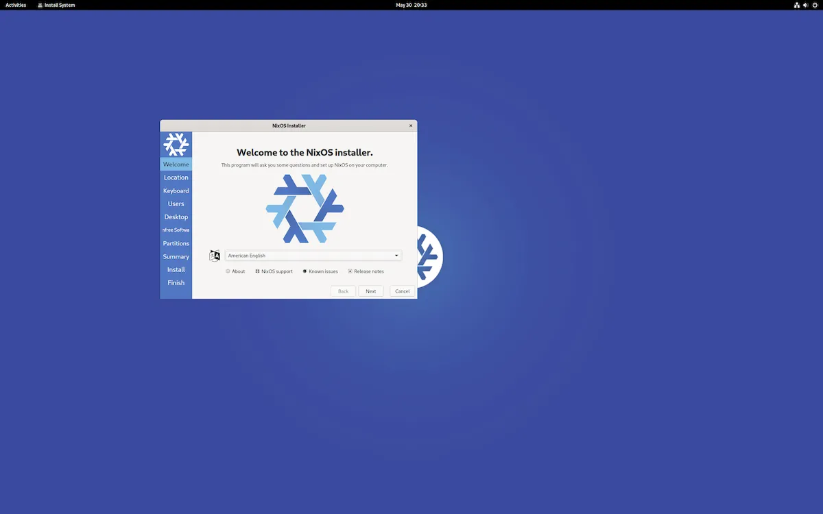 NixOS 22.05 lançado com GNOME 42.1, Calamares e kernel 5.15 LTS